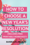 New Year's Resolution Worksheet