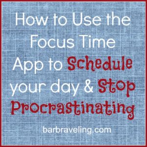 How to Use the Focus Time App to Schedule your day and stop procrastinating