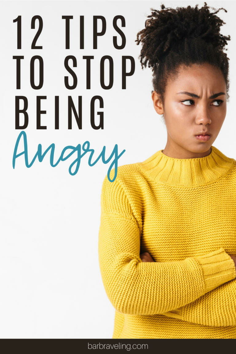 angry woman in yellow sweater with angry face | how to stop being angry