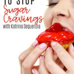 woman eating a donut | stop sugar cravings